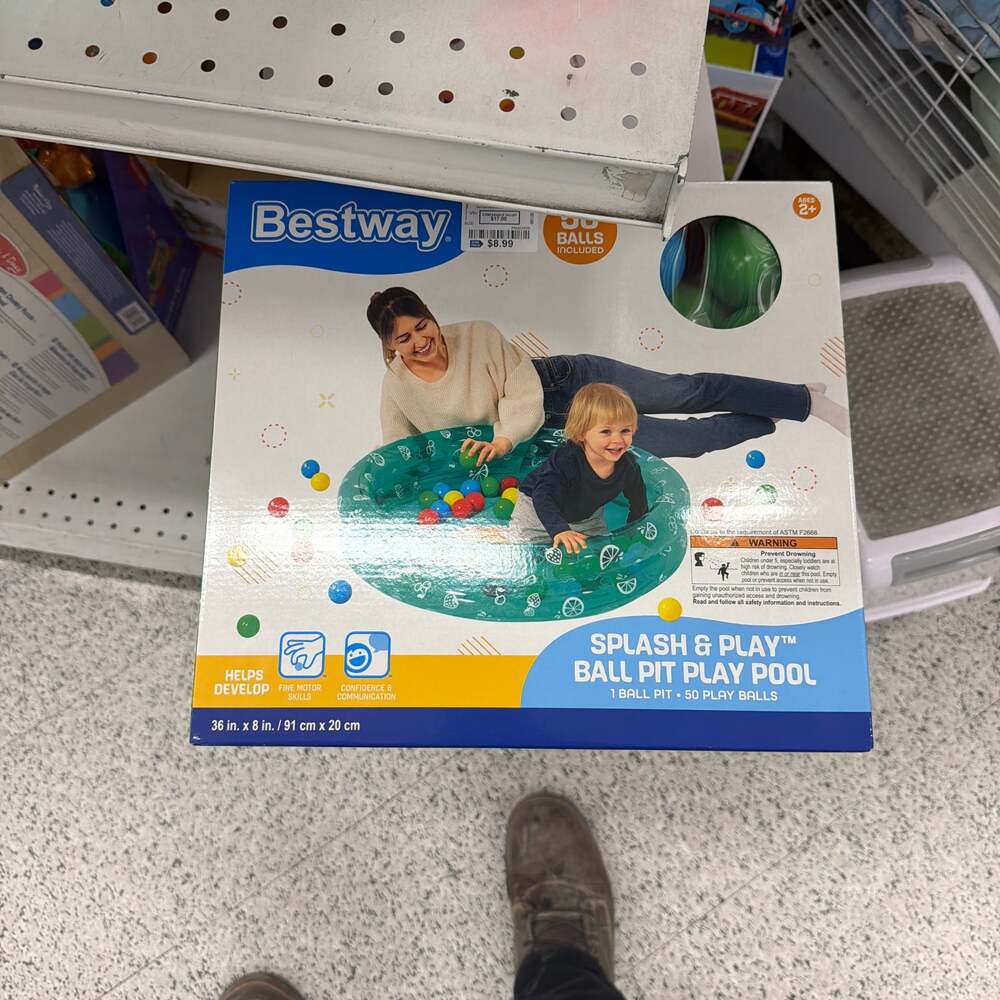 Bestway:Inflatable Ball Pit Pool 36" x 8", Kiddie Water Pool 50 Colorful Balls